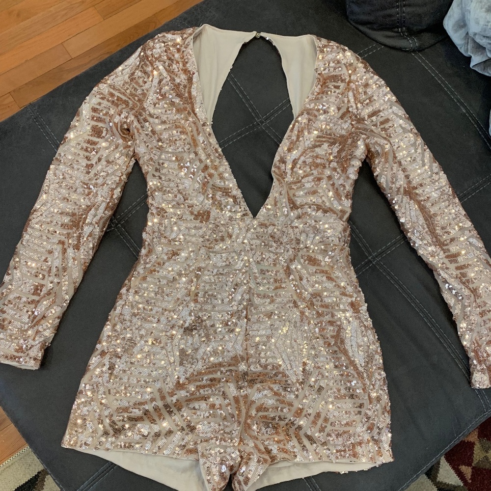 Champagne Jumpsuit, Size Small